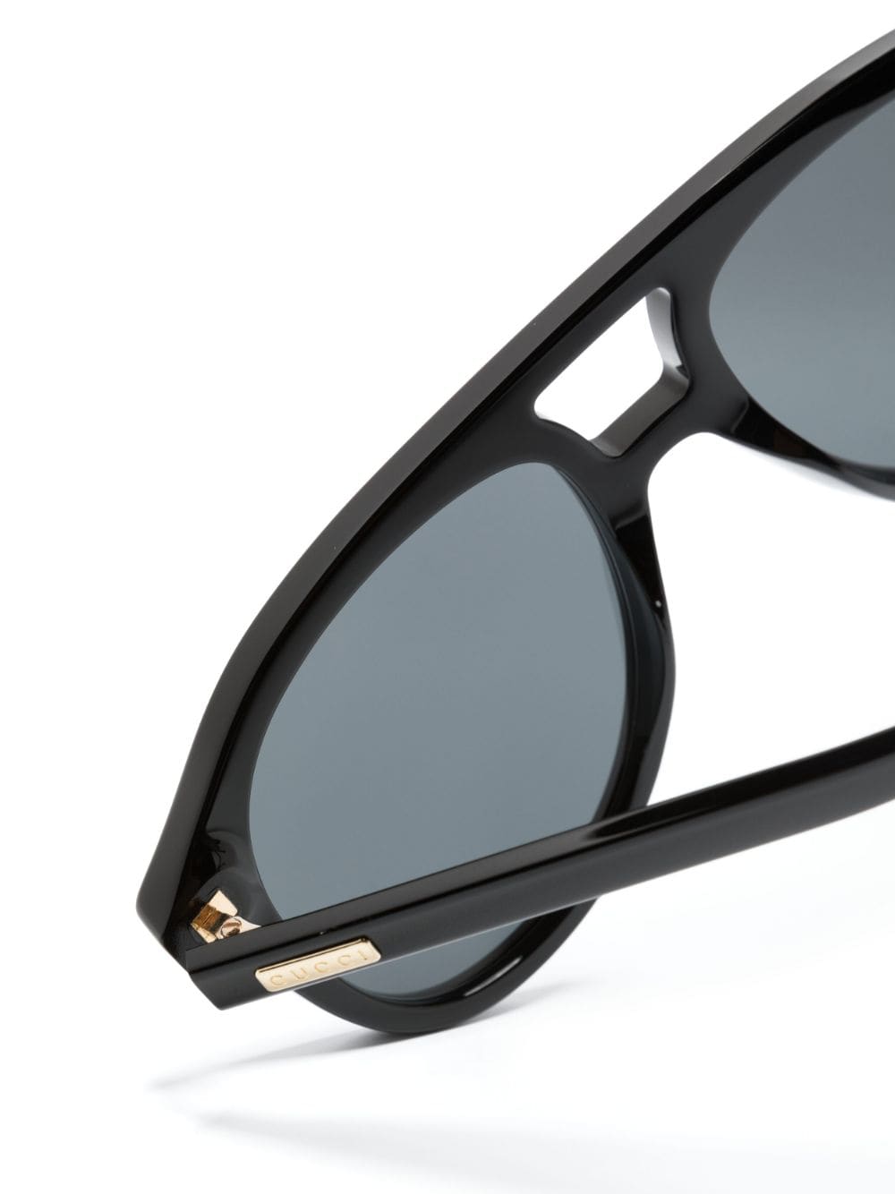 Gucci Eyewear logo-plaque oversize-frame sunglasses - Image 3