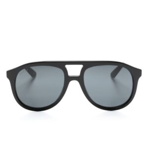 Gucci Eyewear logo-plaque oversize-frame sunglasses