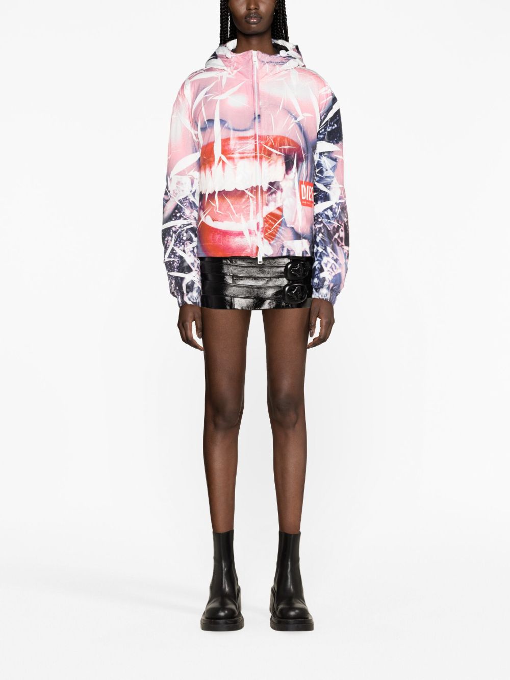 Diesel smiley face-print jacket - Image 2