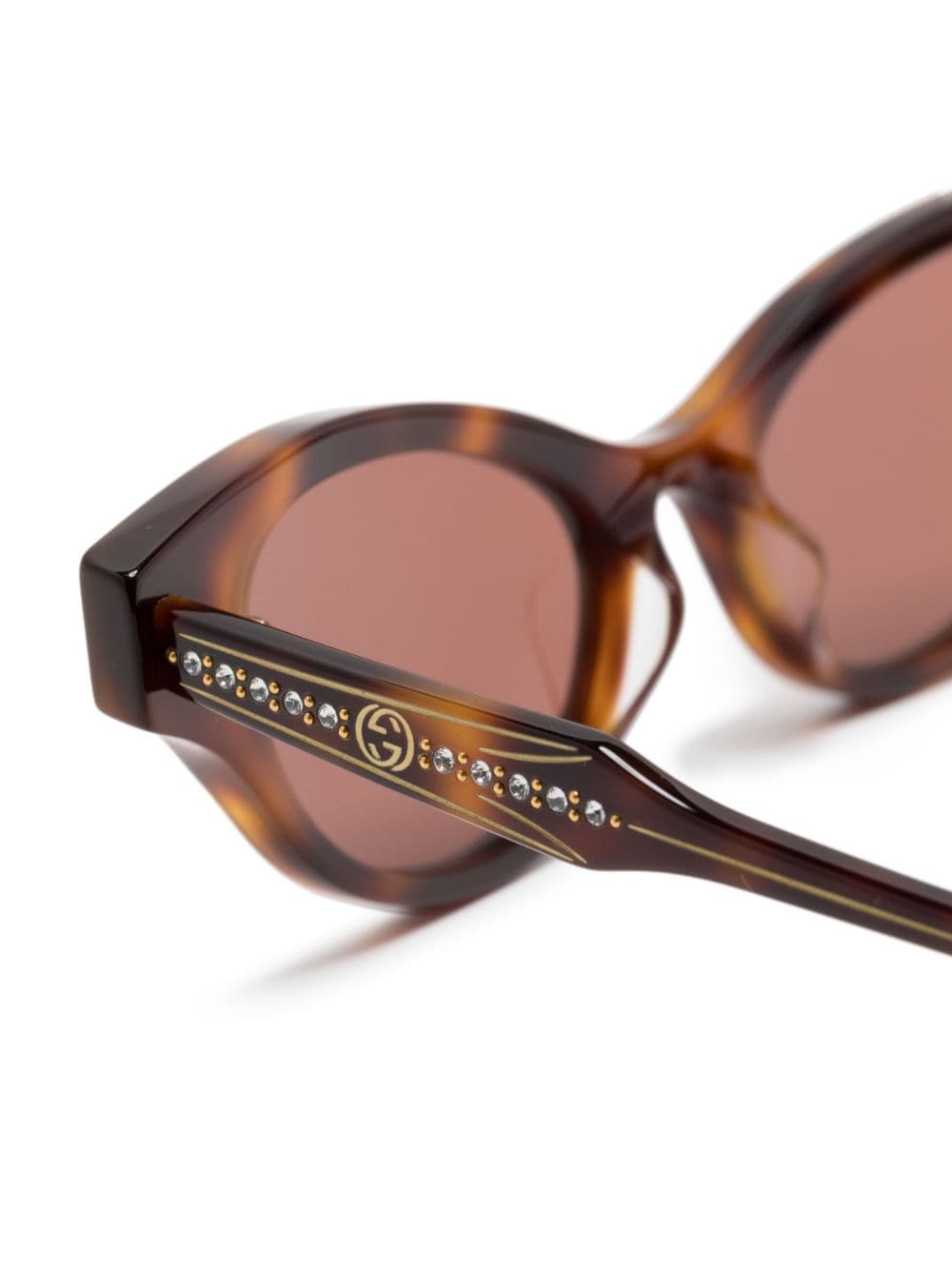 Gucci Eyewear logo-engraved cat-eye sunglasses - Image 3