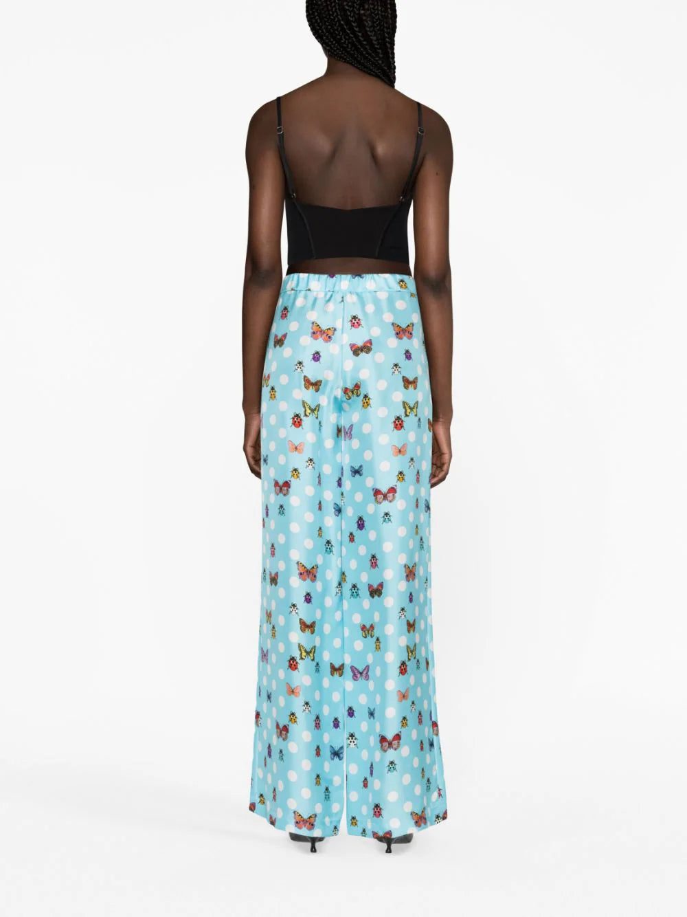 Versace graphic-print wide-leg trousers - Image 3