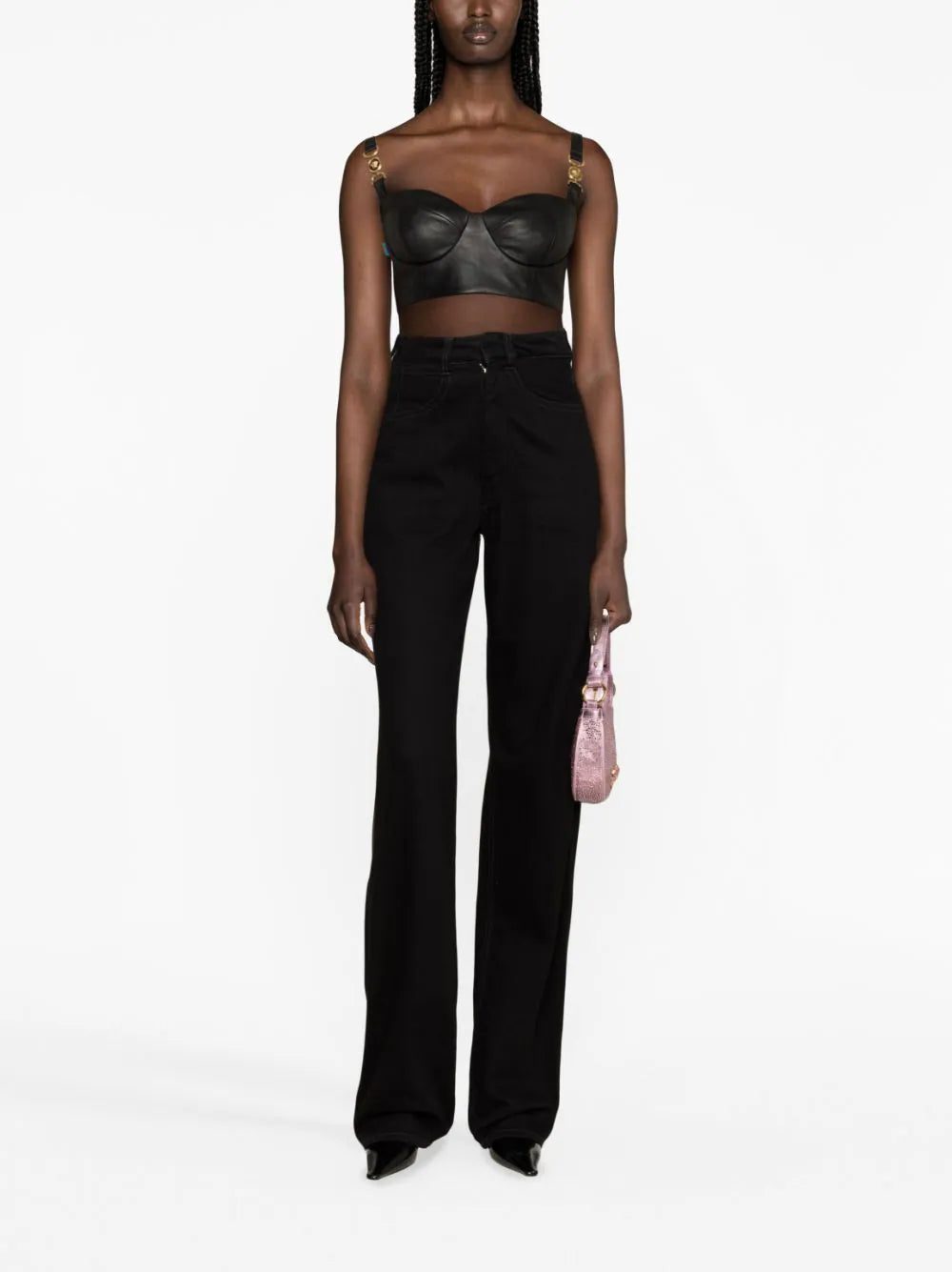 Versace Medusa leather bralette - Image 2