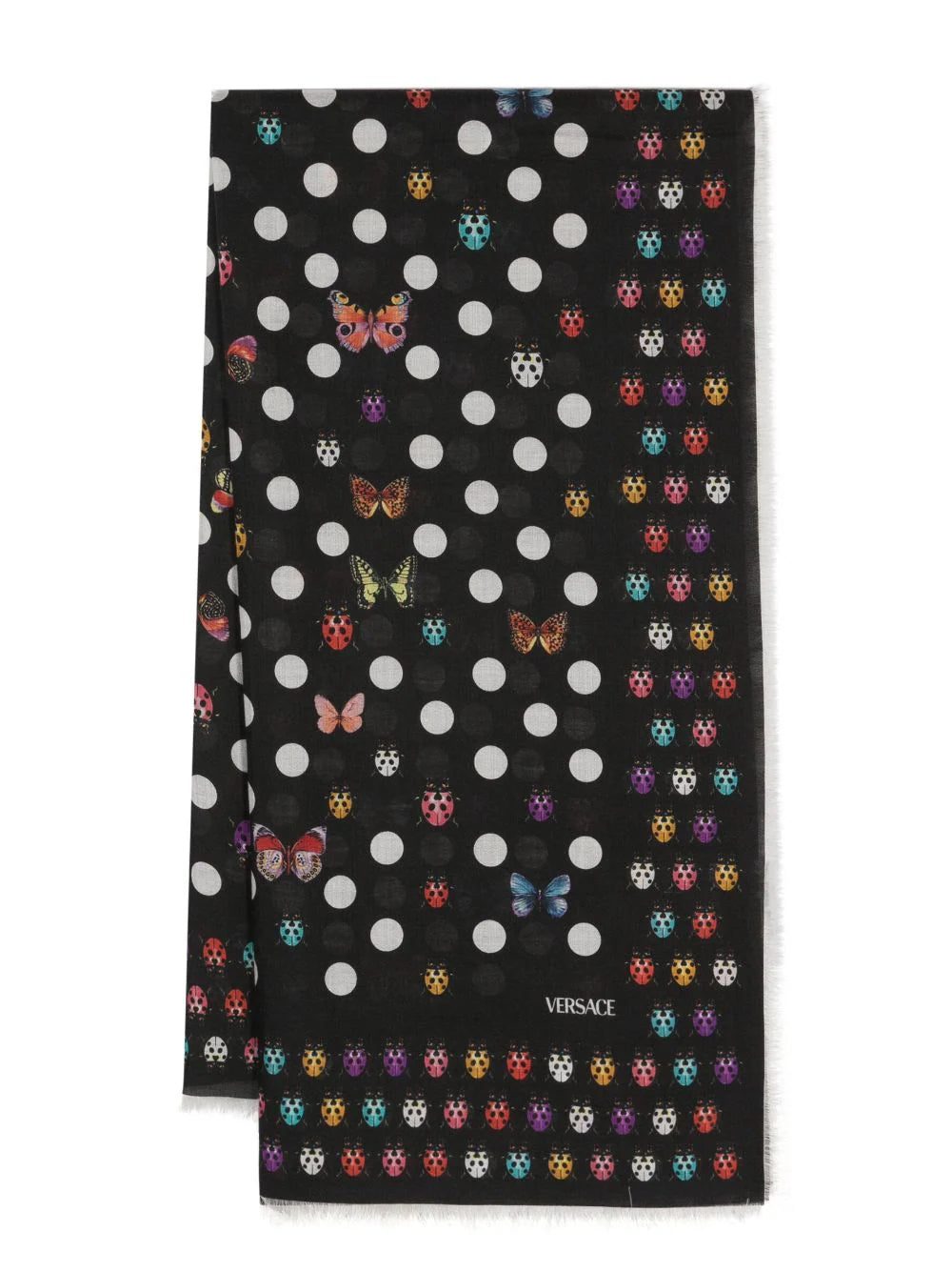 Versace polka-dot print scarf