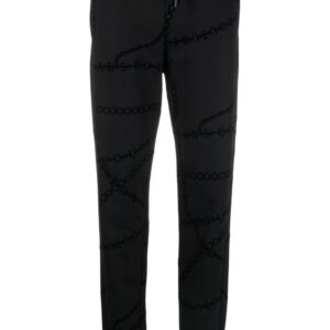 Versace Jeans Couture  chain-print cotton track pants