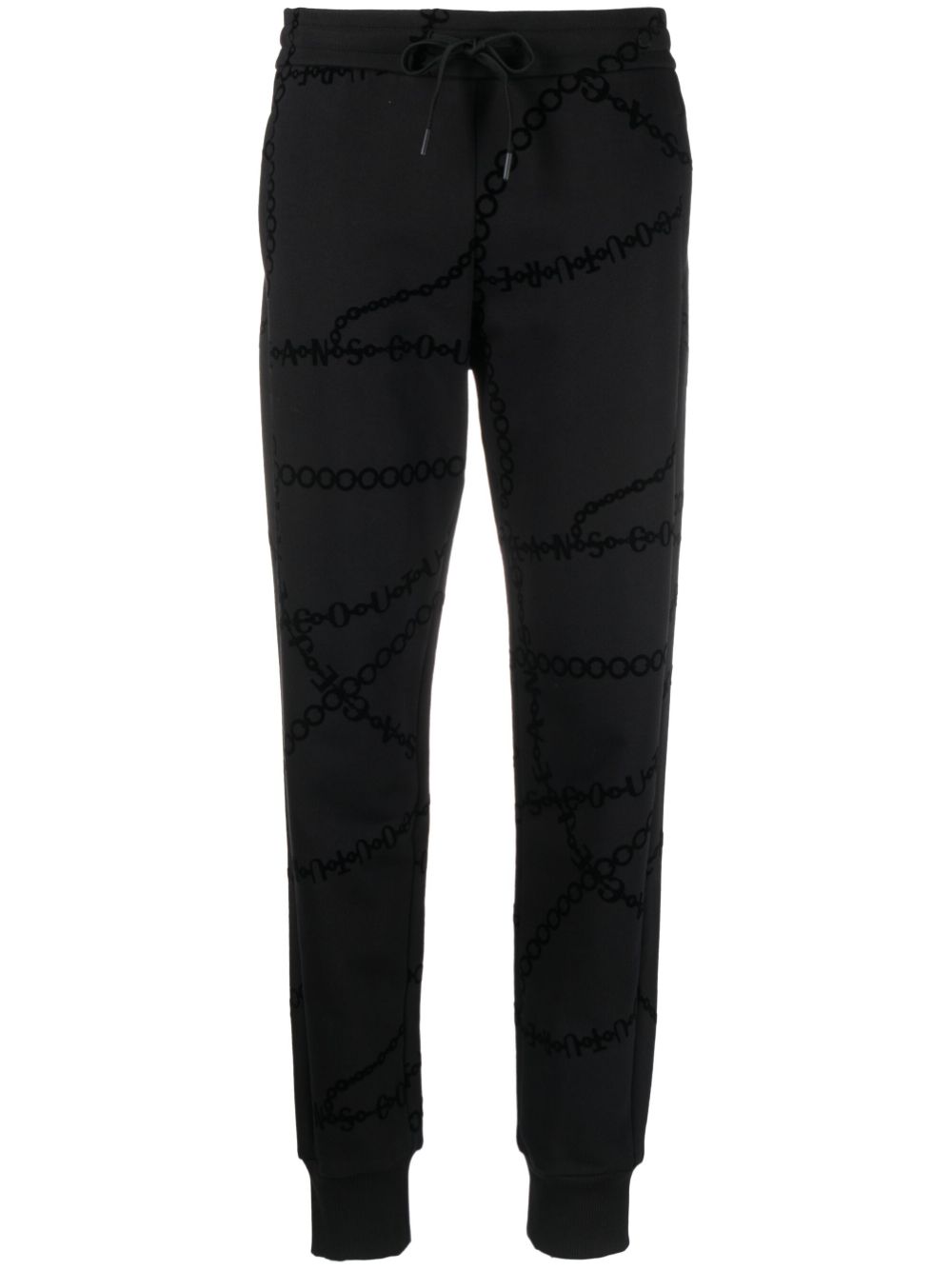 Versace Jeans Couture chain-print cotton track pants