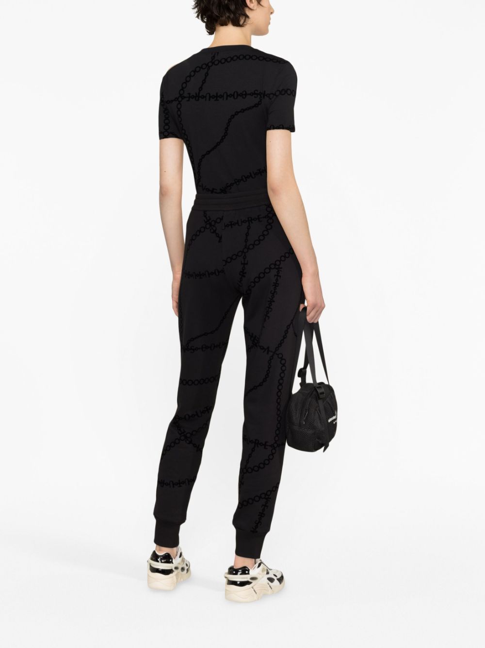Versace Jeans Couture chain-print cotton track pants - Image 4