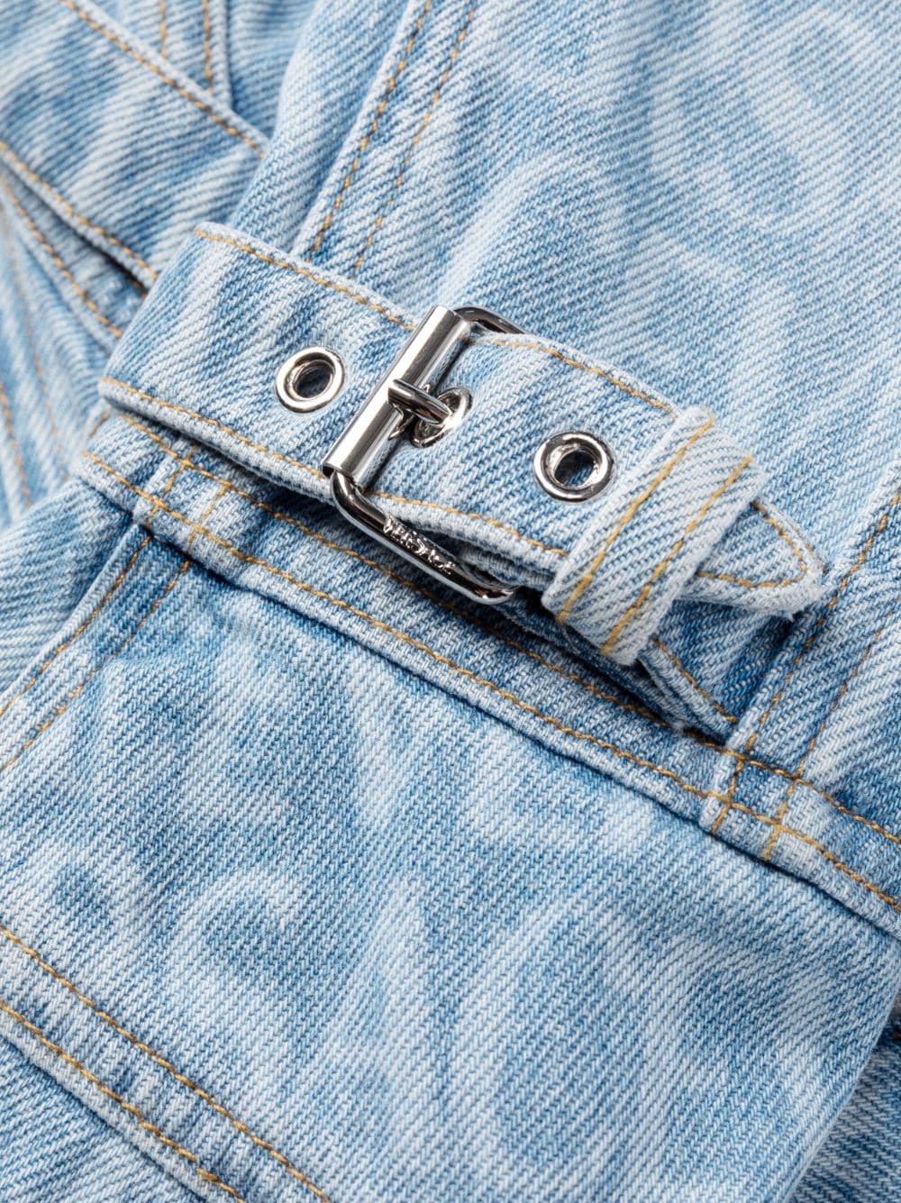 Versace Versace Allover denim minidress - Image 2