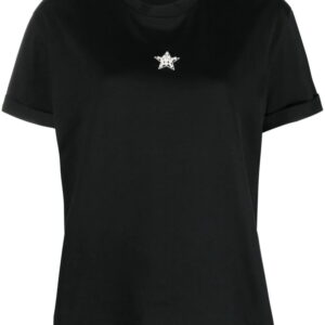 Stella McCartney  star-print faux-pearl-embellished T-shirt