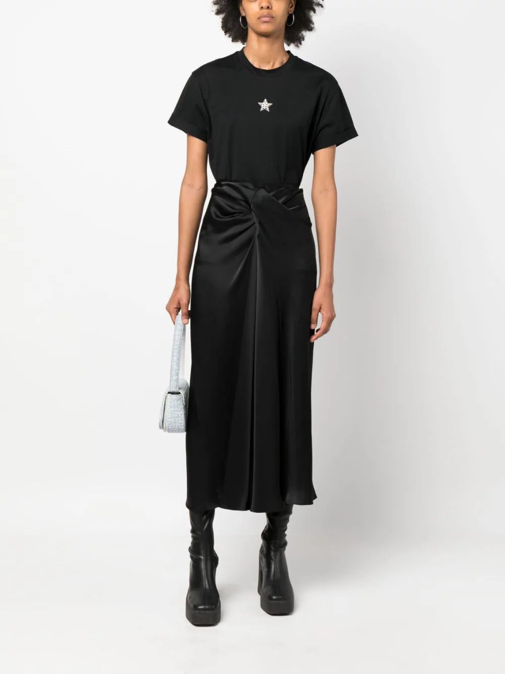 Stella McCartney star-print faux-pearl-embellished T-shirt - Image 2