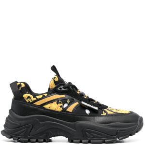Versace Jeans Couture logo-print almond-toe sneakers