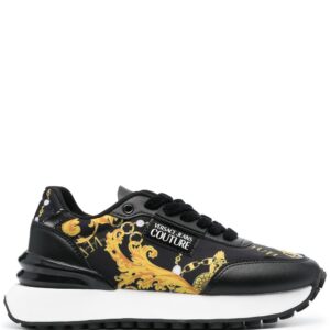 Versace Jeans Couture logo-patch almond-toe sneakers