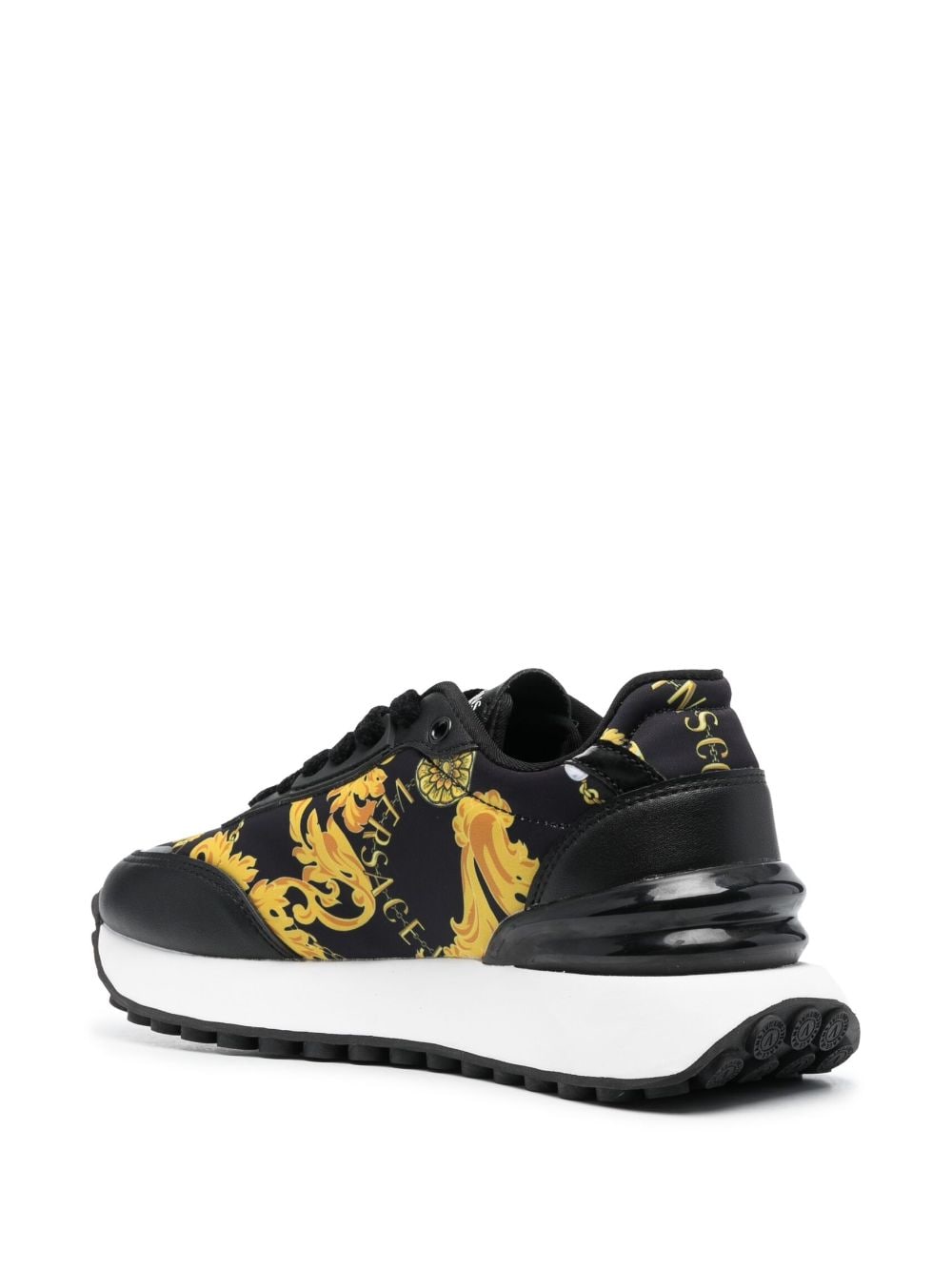 Versace Jeans Couture logo-patch almond-toe sneakers - Image 3