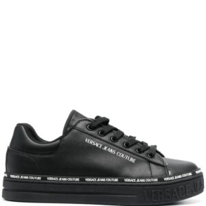 Versace Jeans Couture logo-print leather sneakers
