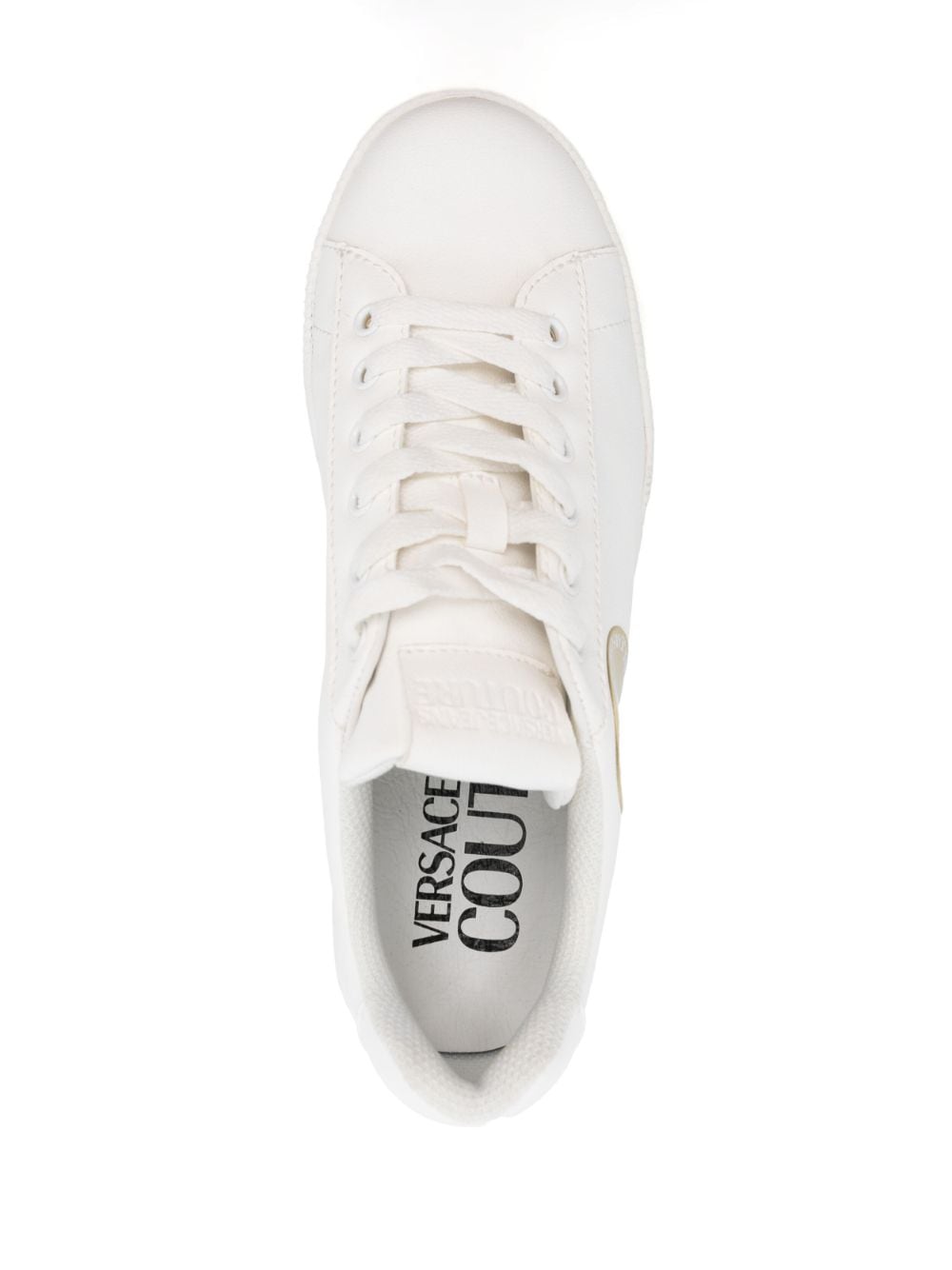 Versace Jeans Couture logo-patch round-toe sneakers - Image 4