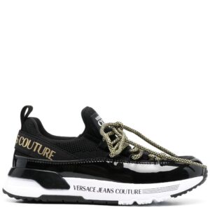 Versace Jeans Couture logo-print almond-toe sneakers