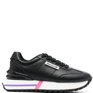 Versace Jeans Couture logo-patch leather sneakers