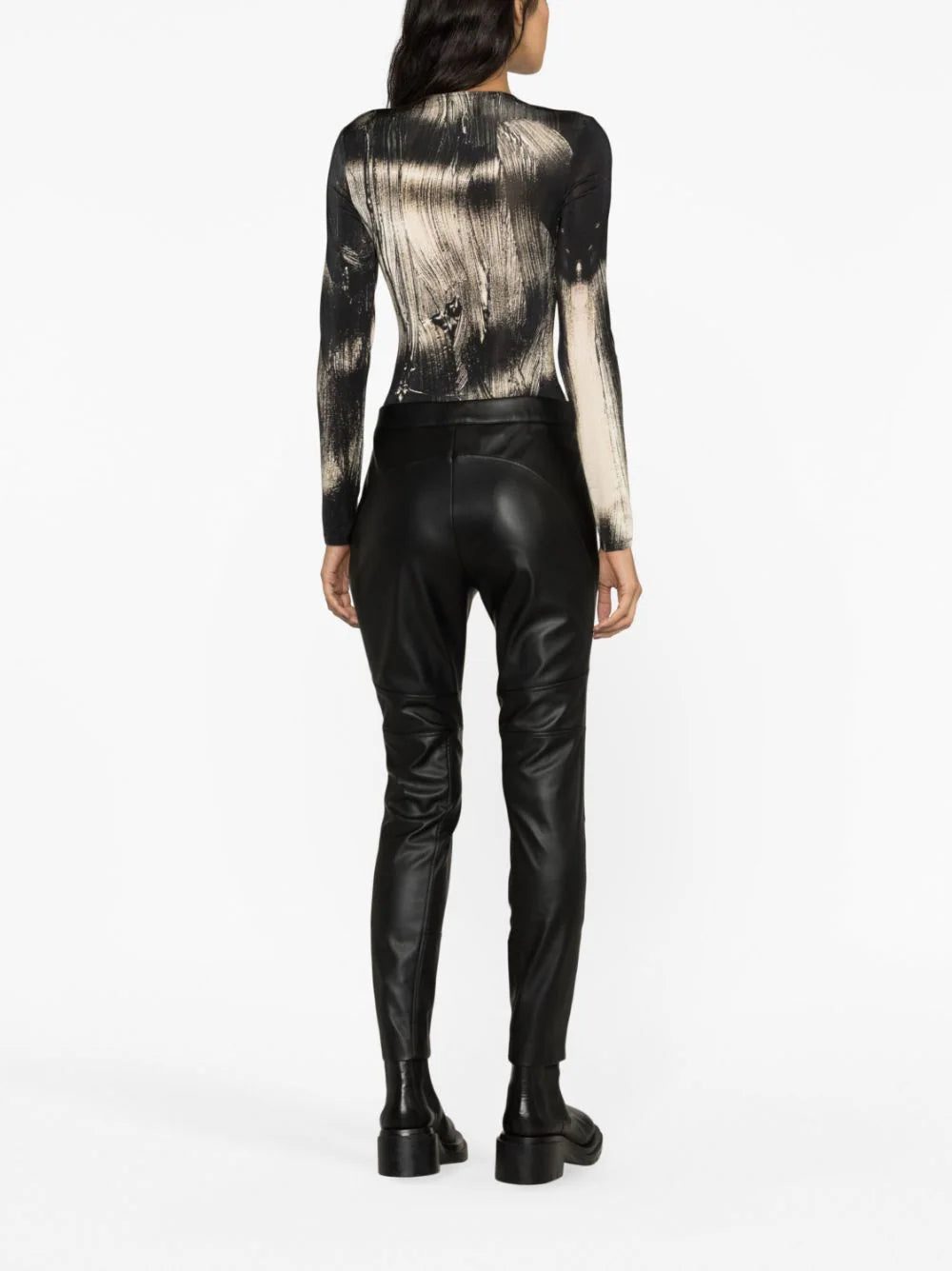 BOSS faux-leather tapered trousers - Image 4