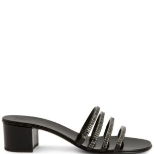 Giuseppe Zanotti  Iride crystal-embellished leather sandals