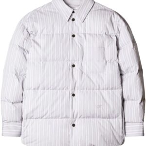Off-White  striped padded shirt jacket