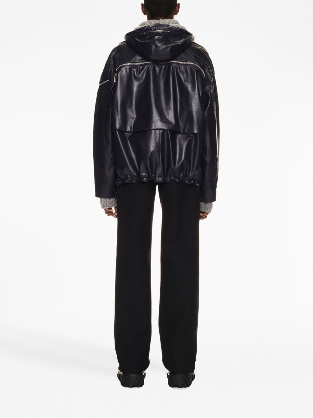 Off-White Arrow pocket-detail leather jacket - Image 3