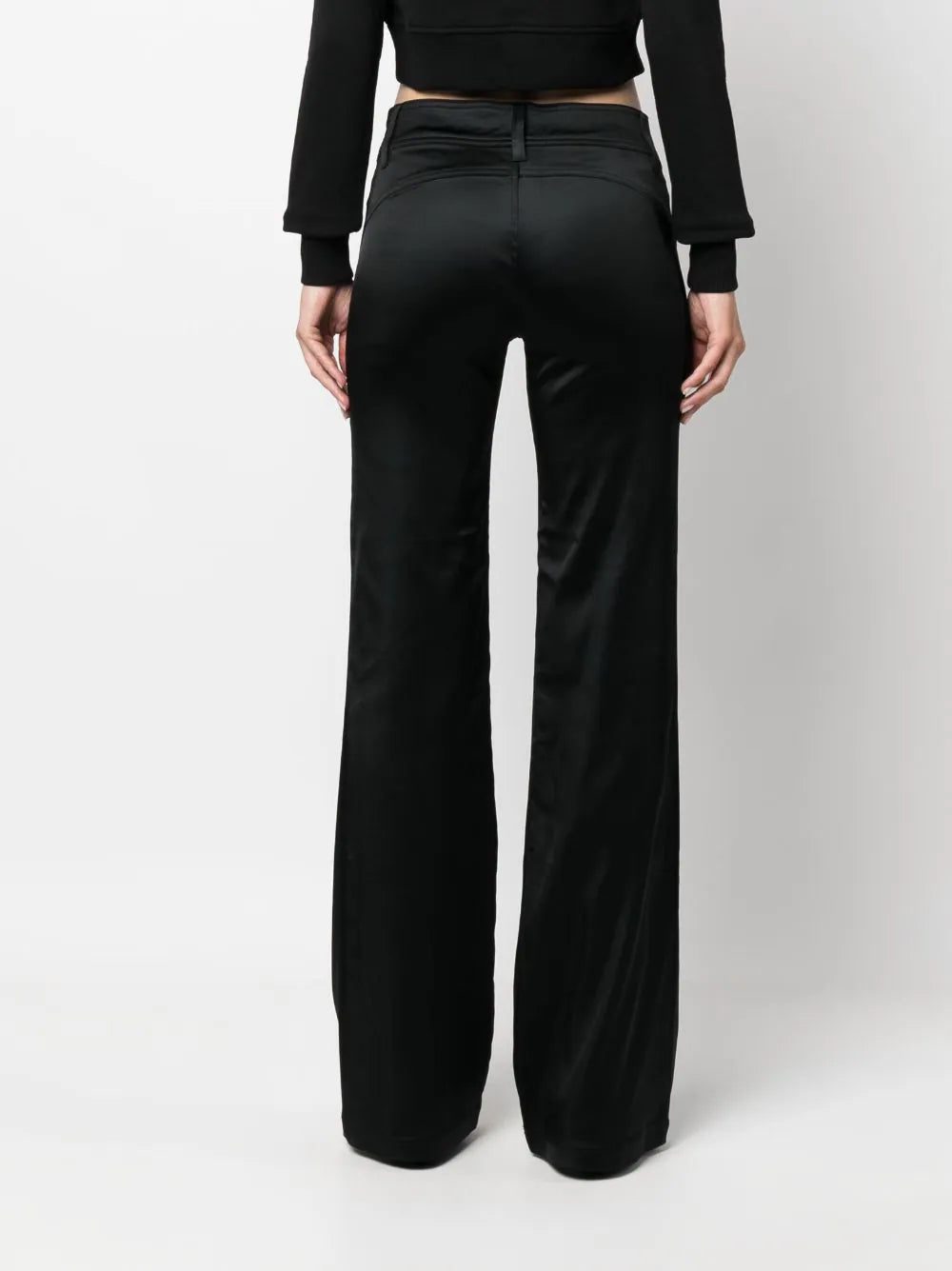 Diesel low-rise flared satin trousers - Image 4
