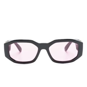 Versace Eyewear Medusa-plaque hexagonal-frame sunglasses