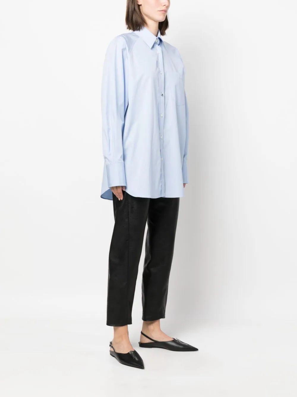 Stella McCartney oversized long-sleeve cotton shirt - Image 3