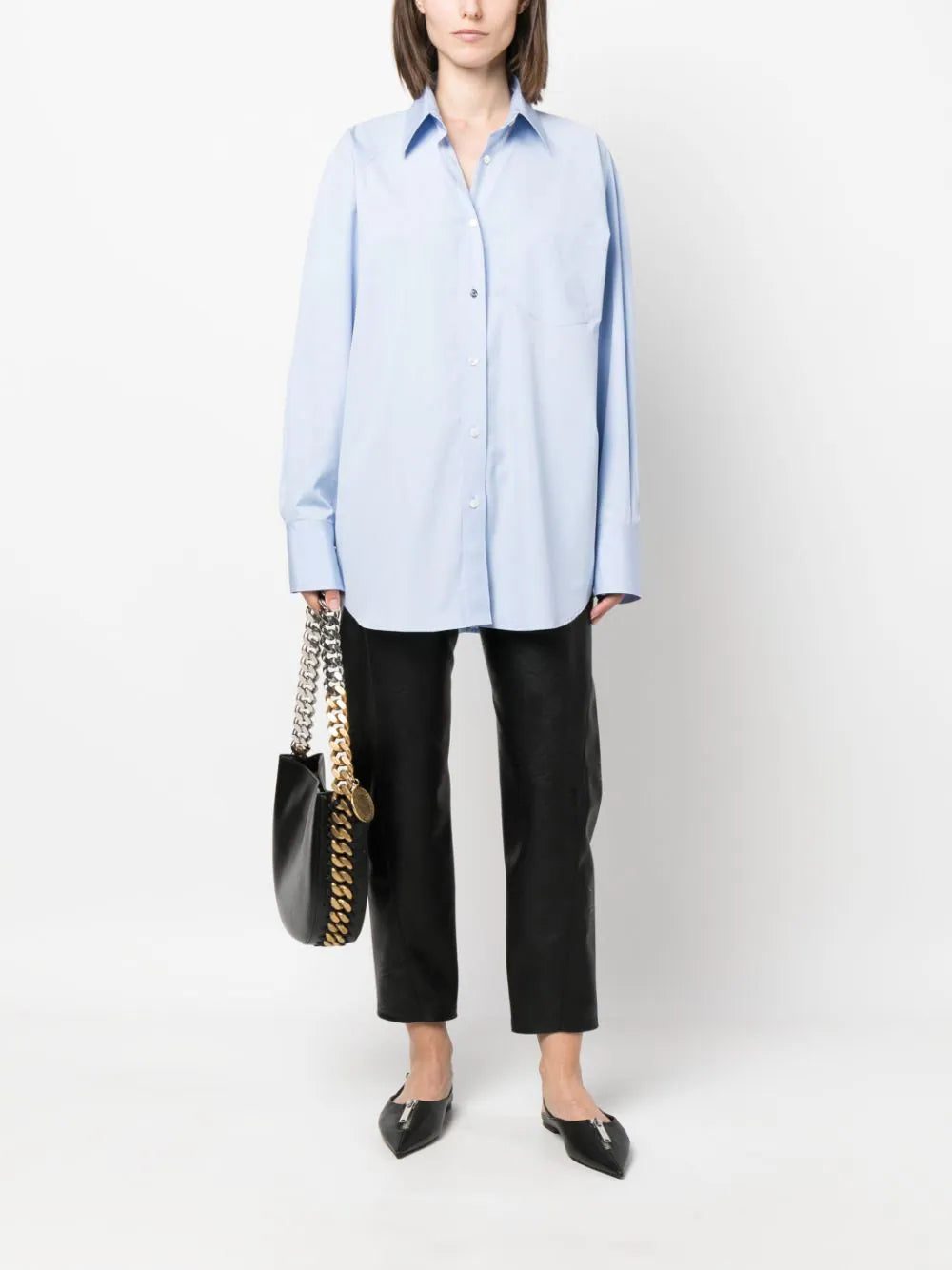 Stella McCartney oversized long-sleeve cotton shirt - Image 2