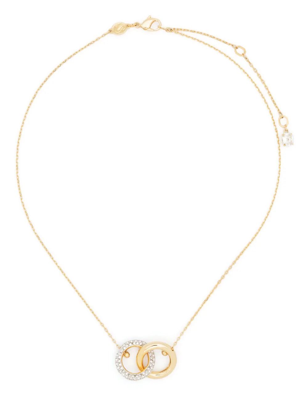 Swarovski Dextera crystal-embellished interlinked necklace