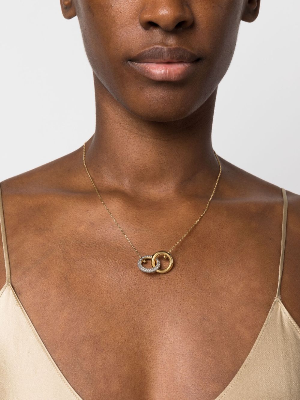 Swarovski Dextera crystal-embellished interlinked necklace - Image 2