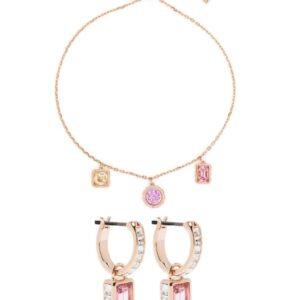 Swarovski Stilla crystal-embellished bracelet and earrings set