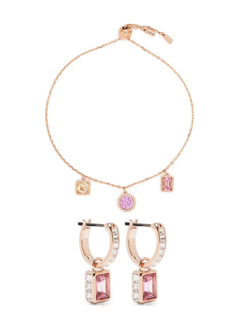 Swarovski Stilla crystal-embellished bracelet and earrings set