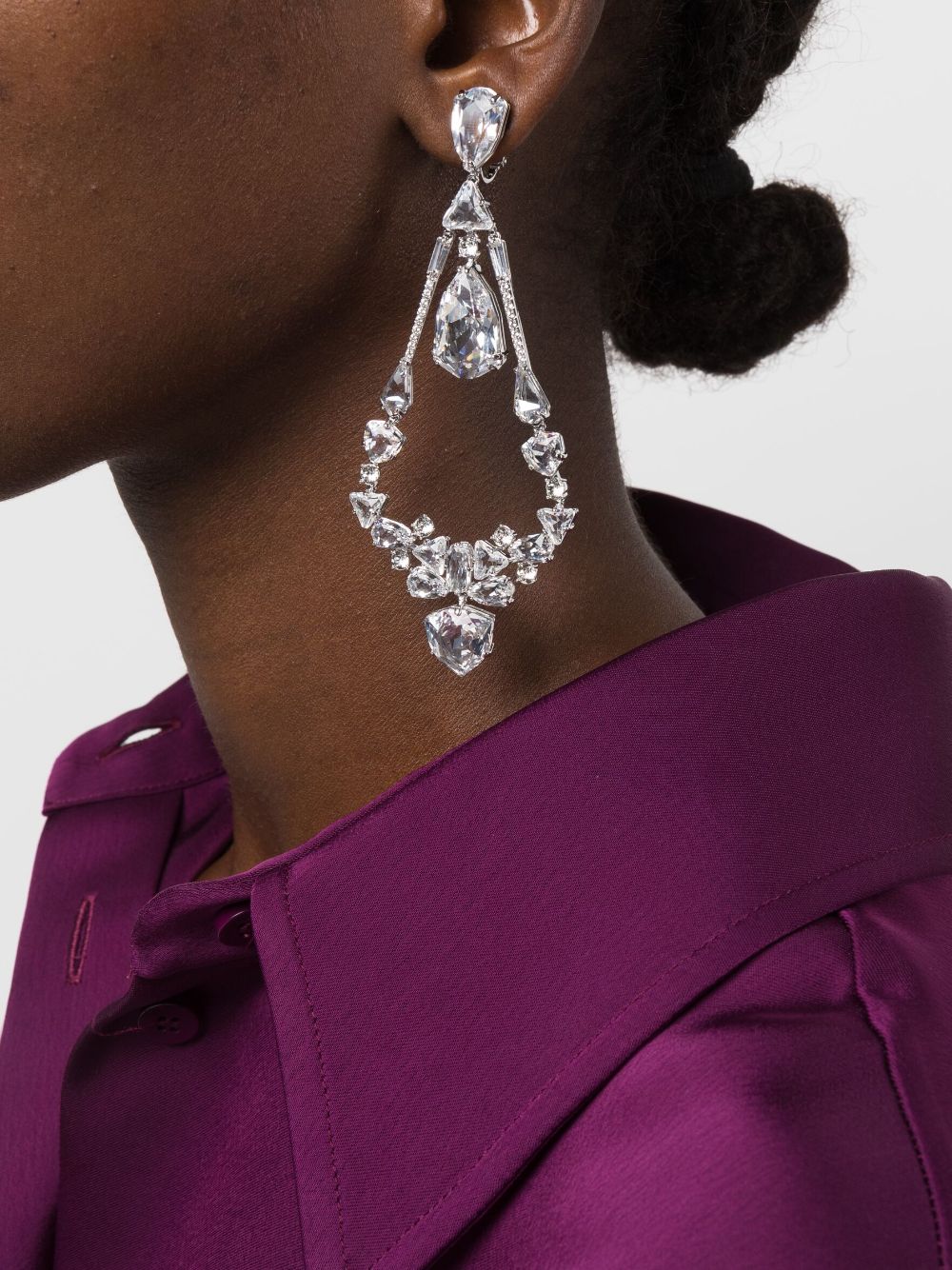 Swarovski Mesmera chandelier clip earrings - Image 2