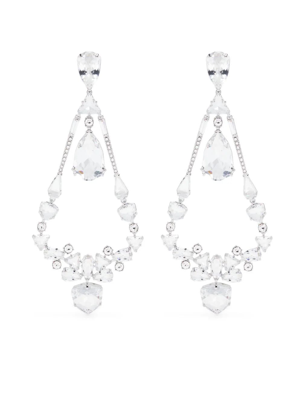 Swarovski Mesmera chandelier clip earrings