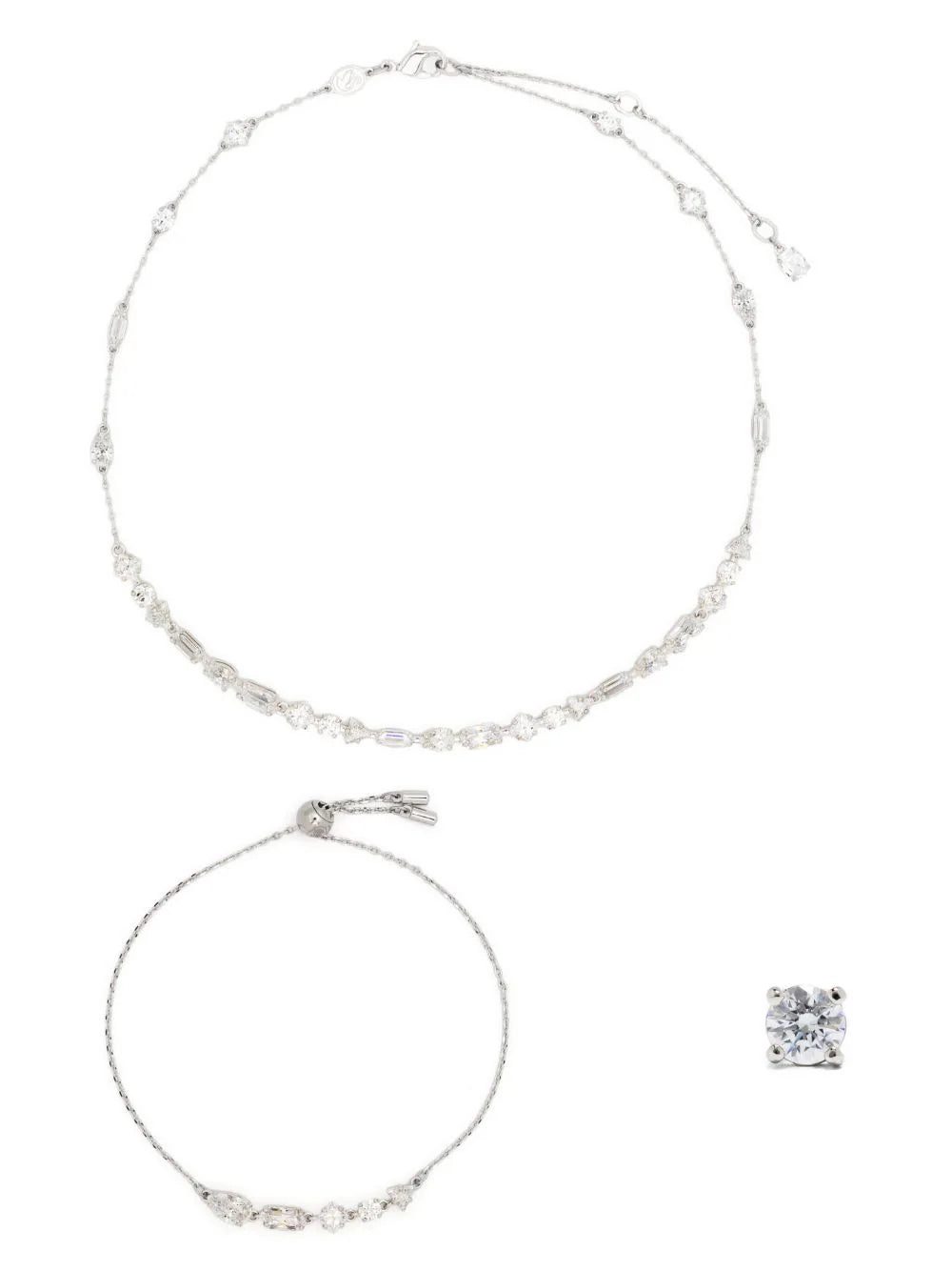 Swarovski Mesmera crystal-embellished three-piece set