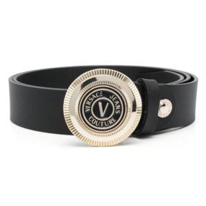 Versace Jeans Couture  logo-buckle leather belt