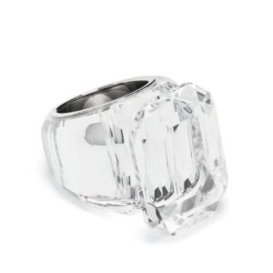 Swarovski  Lucent crystal-embellished sterling silver ring