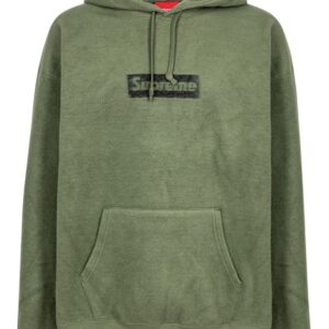 Supreme  Inside Out box logo "Light Olive" hoodie