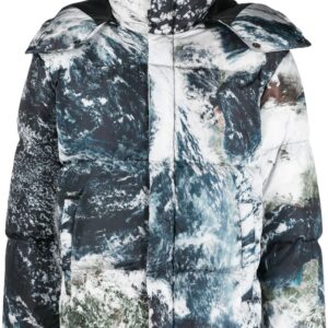 Diesel  Planet-print padded jacket