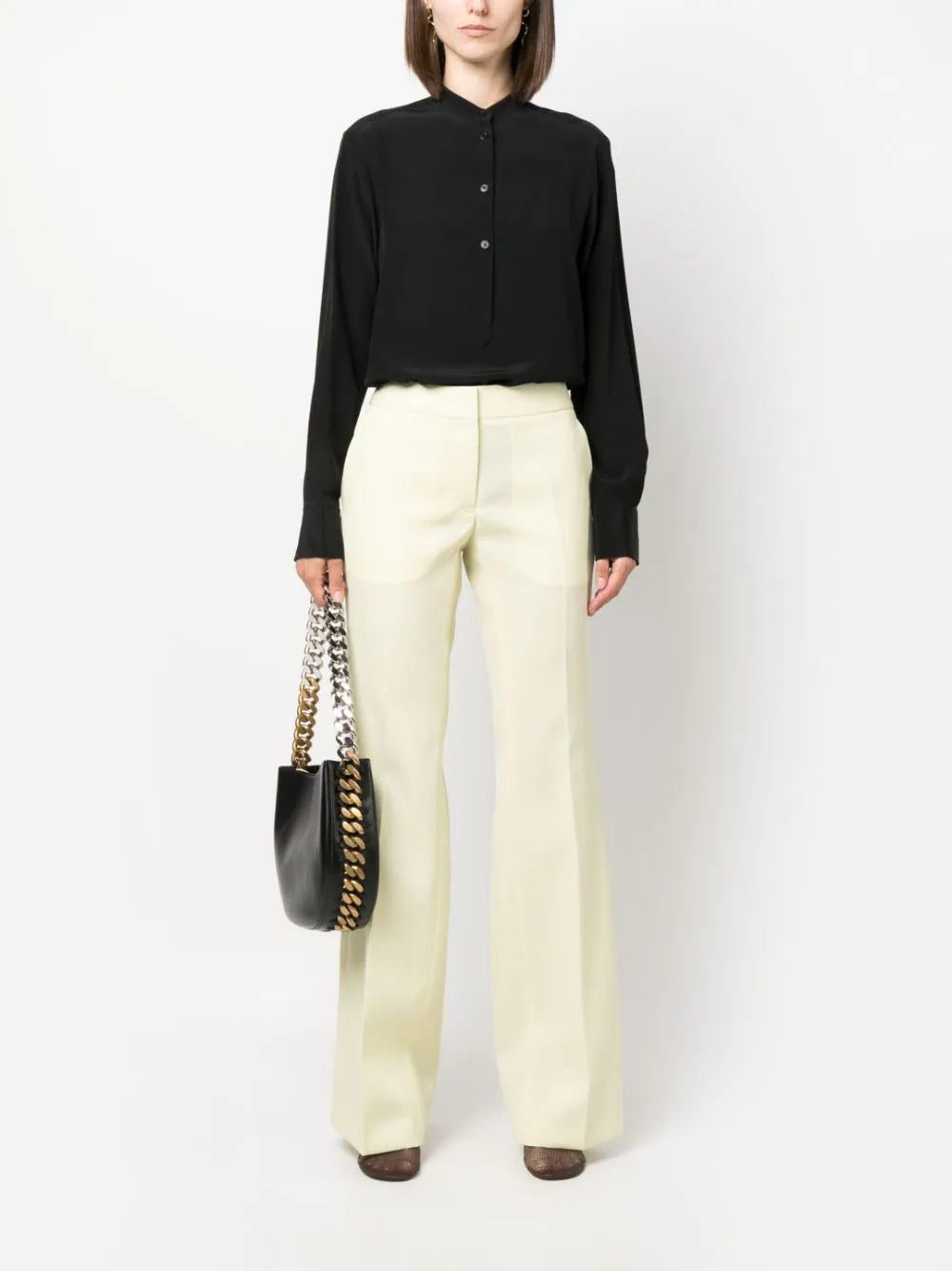Stella McCartney band-collar silk blouse - Image 2