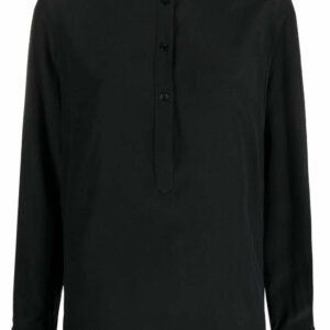 Stella McCartney  band-collar silk blouse