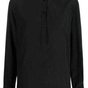 Stella McCartney  band-collar silk blouse