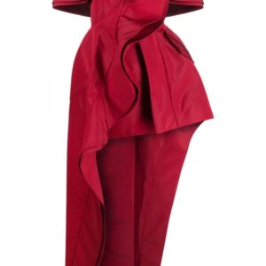 Alexander McQueen  off-shoulder ruffled minidress