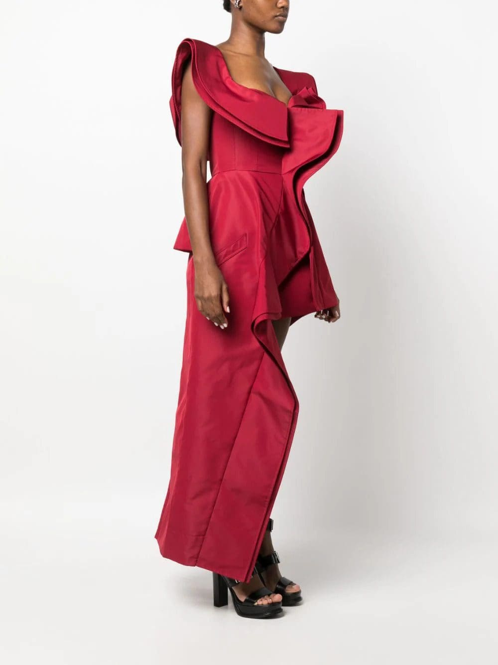 Alexander McQueen off-shoulder ruffled minidress - Image 3