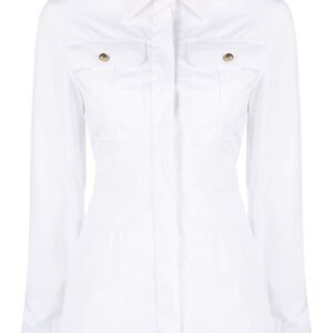 Alexander McQueen  box-pleat cotton shirt