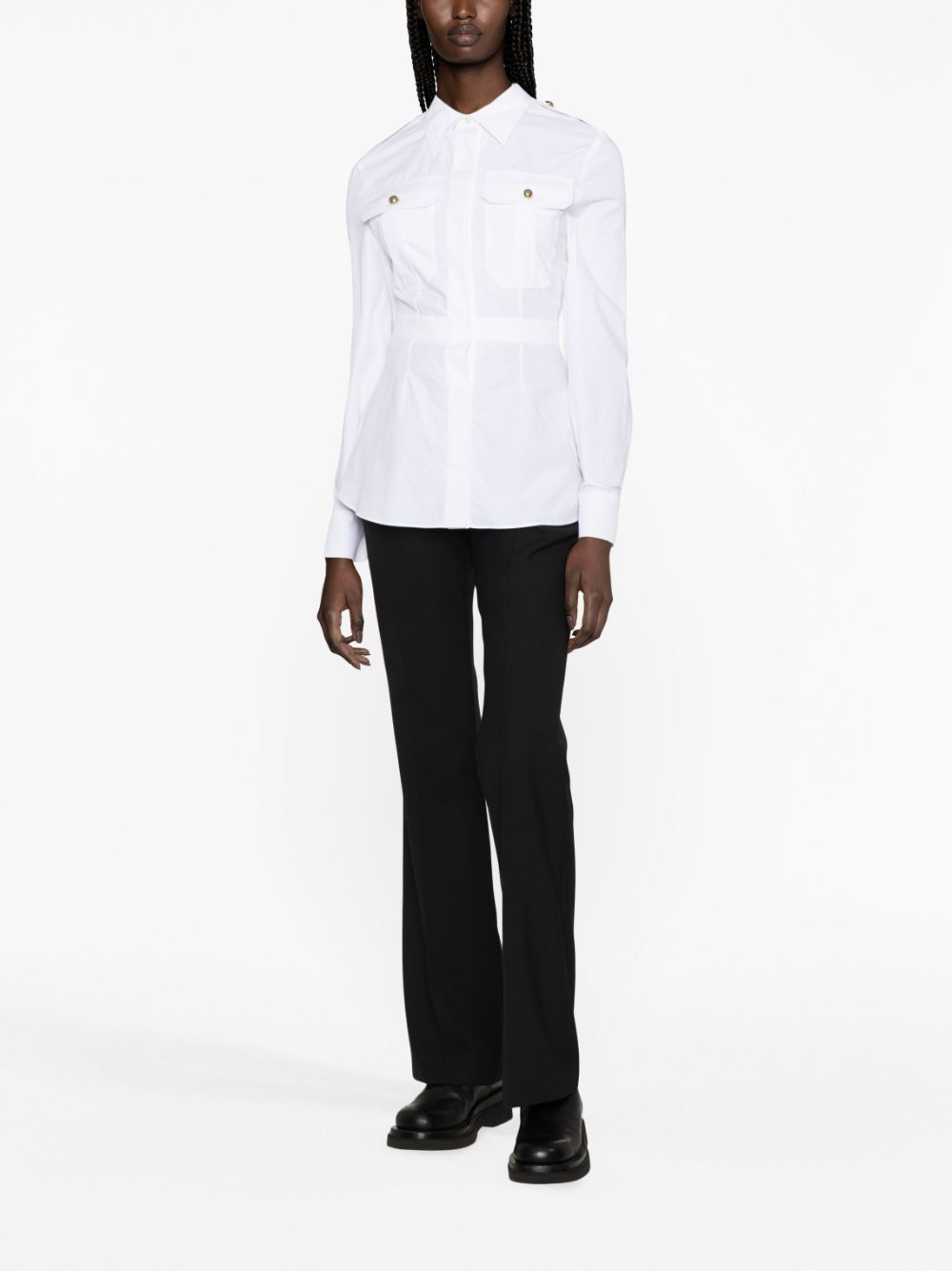 Alexander McQueen box-pleat cotton shirt - Image 2