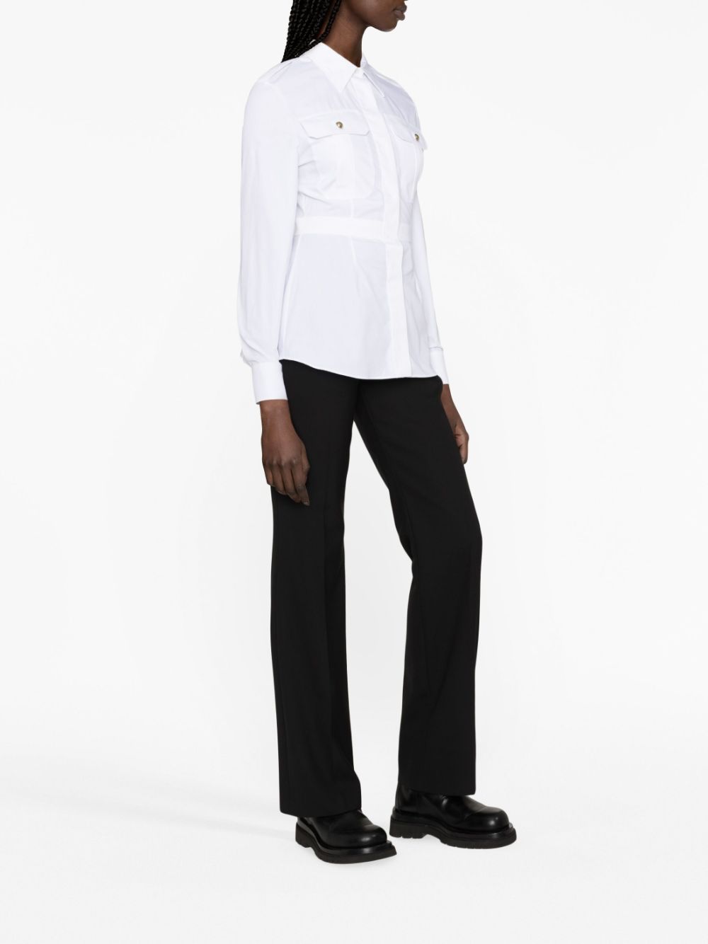 Alexander McQueen box-pleat cotton shirt - Image 3