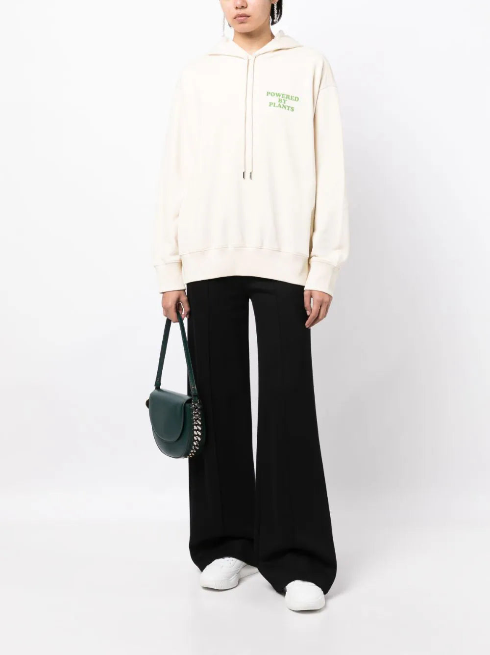 Stella McCartney slogan-print drawstring cotton hoodie - Image 2