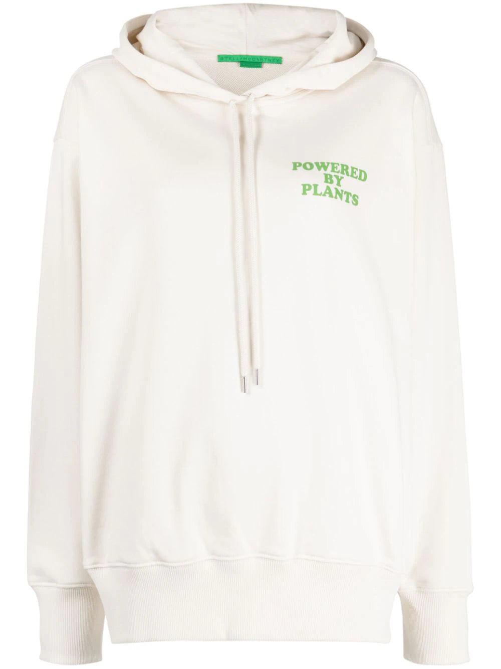 Stella McCartney slogan-print drawstring cotton hoodie
