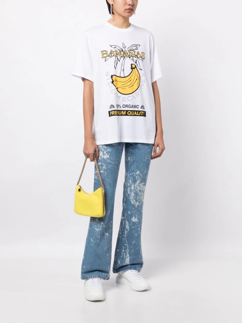 Stella McCartney banana-print cotton T-shirt - Image 2